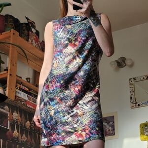 Joseph Ribkoff pencil multi color dress style 174654